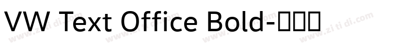 VW Text Office Bold字体转换